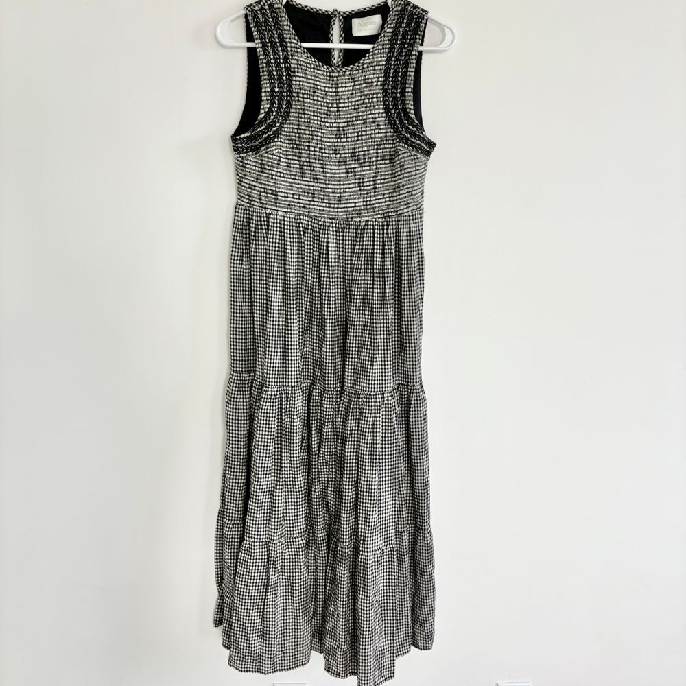 Auguste The Label Black and White Gingham Maxi Dress